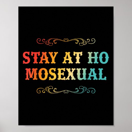 Stay At Ho Moual Funny Design  Poster (Vorne)
