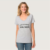Stay at home Dog Mom T-Shirt (Vorderseite Vollansicht)