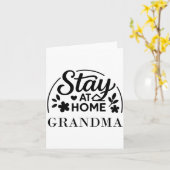 Stay At Home Grandma Funny Quote Suitable For Men  Karte (Gelbe Blume)