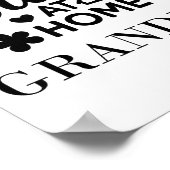 Stay At Home Grandma Funny Quote Suitable For Men  Poster (Ecke)