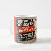 Stay Awesome Every Day Mug Kaffeetasse (Vorderseite Links)