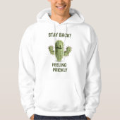 "Stay Back! Feeling Prickly" Hoodie for Men (Vorderseite)