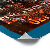 Stay Behind Me Kitten It's Gonna Get Wild Werewolf Poster (Ecke)