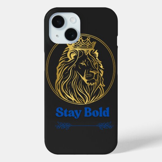 Stay Bold – Royal Lion King Design | Symbol of Str Case-Mate iPhone Hülle (Rückseite)