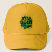 Stay Bold Stay You Inspirational Casket Hat Truckerkappe (Vorderseite)