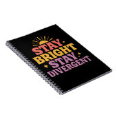 Stay Bright, Stay Divergent Notizblock (Rechte Seite)