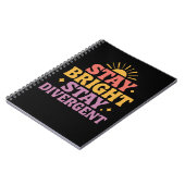 Stay Bright, Stay Divergent Notizblock (Linke Seite)