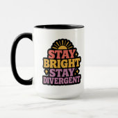Stay Bright, Stay Divergent Tasse (Links)