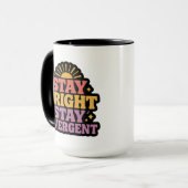 Stay Bright, Stay Divergent Tasse (Vorderseite Links)