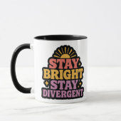 Stay Bright, Stay Divergent Tasse (Links)