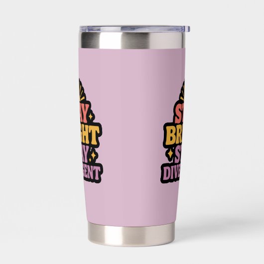 Stay Bright, Stay Divergent Thermobecher (Links)