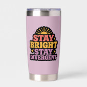 Stay Bright, Stay Divergent Thermobecher (Vorderseite)
