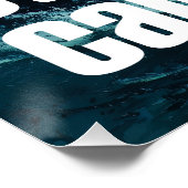 Stay Calm – Ocean Wave Inspiration Poster (Ecke)