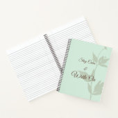 Stay Calm & Write On Minimal Aesthetic Notebook Notizblock (Innenseite)