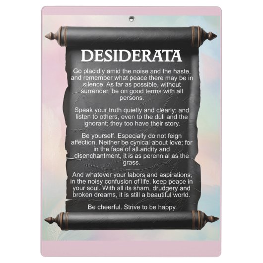 Stay Close to those who feel like Sunshine Klemmbrett (Rückseite)