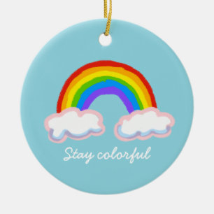 Stay colorful keramik ornament
