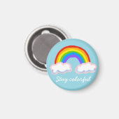 Stay colorful magnet (Vorderseite/Rückseite)