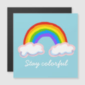 Stay colorful magnetkarte (Vorne/Hinten)