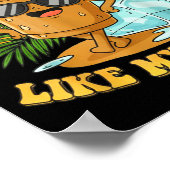 Stay Cool Like My Coffee Iced Coffee Lover  Poster (Ecke)