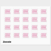 Stay Cool Sticker Minimalist Positive Quote (Blatt)