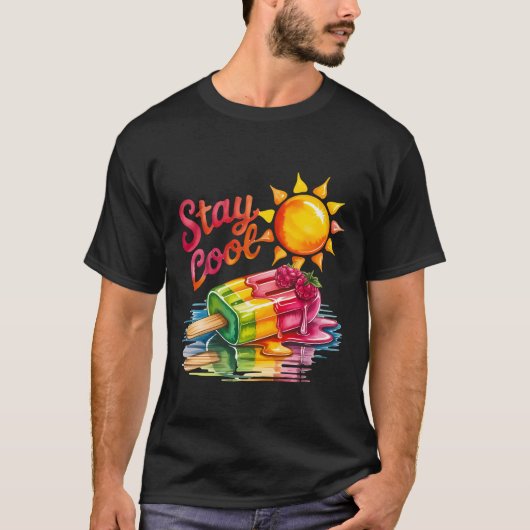 Stay cool, summer up T-Shirt (Vorderseite)