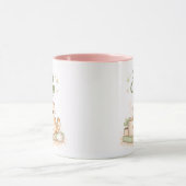 Stay Cozy Kawaii Cute Kitty Cat Coffee Sweet Pink  Tasse (Zentrum)