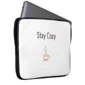 Stay Cozy Laptop Sleeve | Minimal Cozy Aesthetic D (Vorne Rechts)