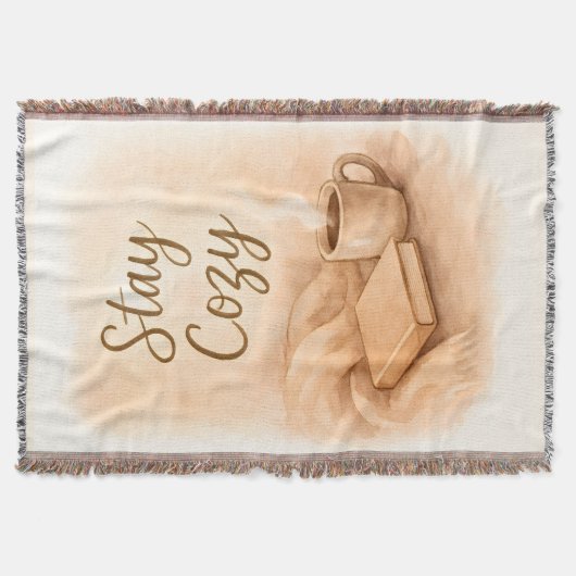 Stay cozy Throw Blanket Decke (Vorderseite)
