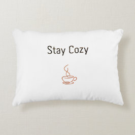 Stay Cozy Throw Pillow | Minimal Cozy Aesthetic De Dekokissen