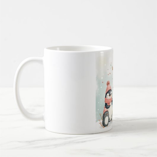 Stay Cozy Winter Animals Mug – Penguin, Fox, Polar Kaffeetasse (Links)