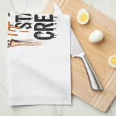 Stay Creepy PNG, Retro Skull Halloween Geschirrtuch (Viertel Falte)