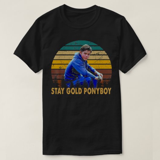 Stay Design Arts Gold Ponyboy Classic Outsiders Es T-Shirt (Design vorne)