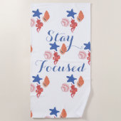Stay Focus Strandtuch (Vorderseite)
