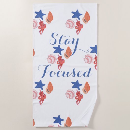 Stay Focus Strandtuch (Vorderseite)