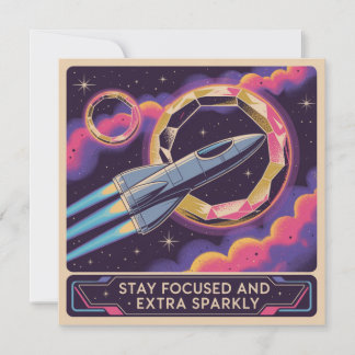 Stay Focused And Extra Sparkly Einladung