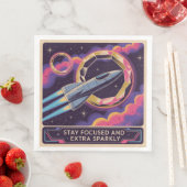 Stay Focused And Extra Sparkly Serviette (Beispiel)