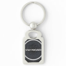 Stay Focused Motivational Keychain –