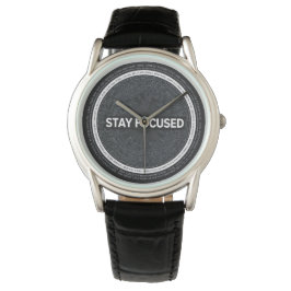 Stay Focused Motivational Watch Inspirationalquote Armbanduhr