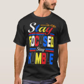 stay focused stay humble Basic Dark T-Shirt (Vorderseite)