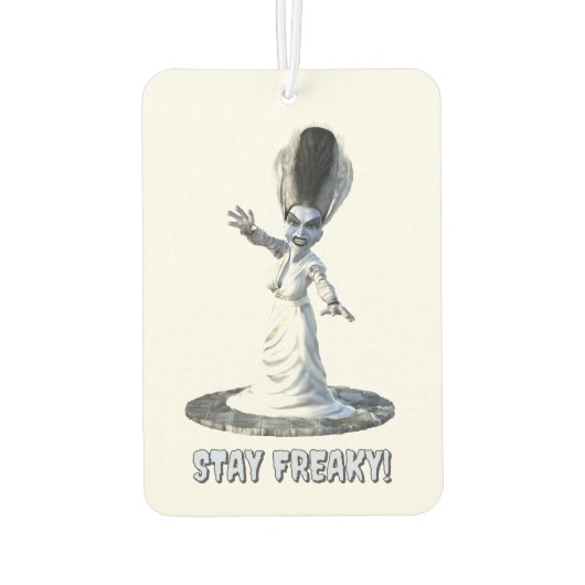 Stay Freaky! Bride of Frankenstein Autolufterfrischer (Rückseite)