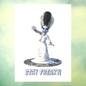 Stay Freaky! Bride of Frankenstein Fensteraufkleber (Blatt 3)