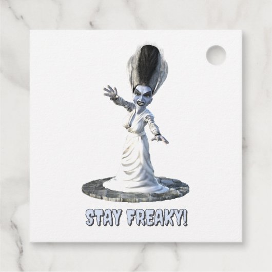 Stay Freaky! Bride of Frankenstein Geschenkanhänger (Rückseite)