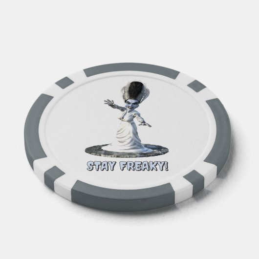 Stay Freaky! Bride of Frankenstein Pokerchips (Einzeln)