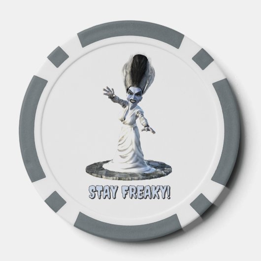 Stay Freaky! Bride of Frankenstein Pokerchips (Rückseite)