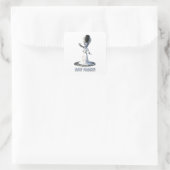 Stay Freaky! Bride of Frankenstein Quadratischer Aufkleber (Tasche)