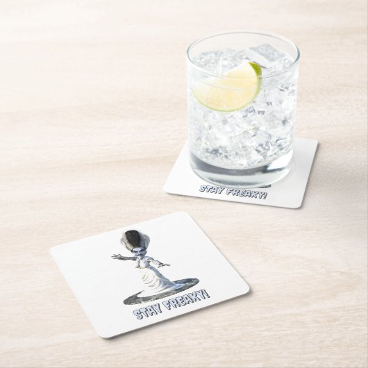 Stay Freaky! Bride of Frankenstein Rechteckiger Pappuntersetzer (Vor Ort)