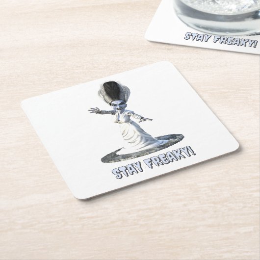 Stay Freaky! Bride of Frankenstein Rechteckiger Pappuntersetzer (angewinkelt)