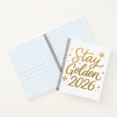 Stay Golden 2026 – Motivational Journal Notebook Notizblock (Innenseite)