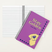 "Stay Golden" Golden Retriever Personalized Custom Notizblock (Innen)