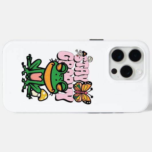 Stay Groovy Frog Vibes Case-Mate iPhone Hülle (Rückseite (Horizontal))